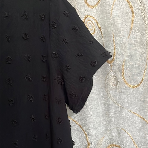 CHARLIE B Black Mandarin Collar Blouse - Picture 3 of 7